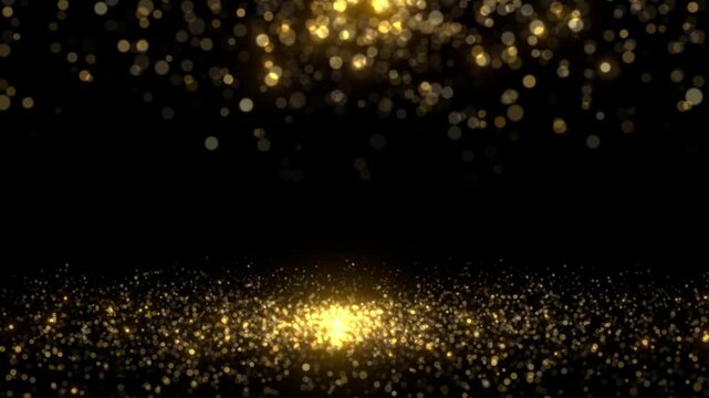 gold sparkles dust awards background decoration element