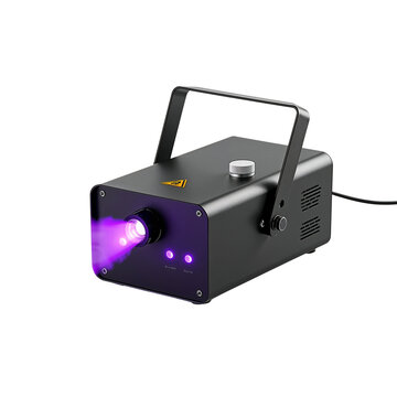 Compact Smoke Machine with Purple LED Lights for Parties and Events
