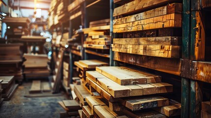 Obraz premium Responsible wood products enhancing transparency and traceability in sustainable timber sourcing