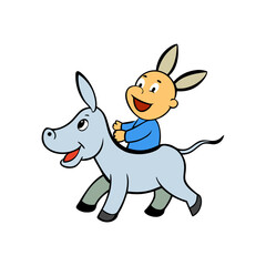 cute baby and animal