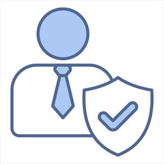 Integrity Blue Icon Vector Illustration