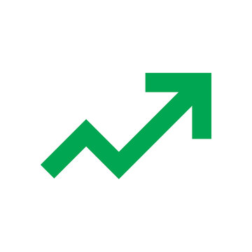 Trending Arrow Icon &ndash; Growth Upward Trend Symbol