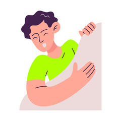 People Peeping Illustration