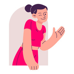 People Peeping Illustration