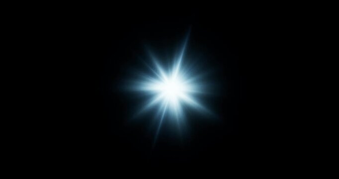 flare effect on black background