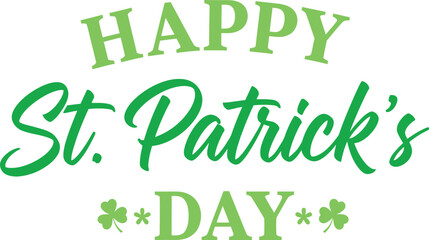 Happy st patrick's day celebration with shamrocks and irish heritage