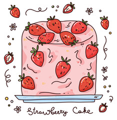 vector sweet dessert