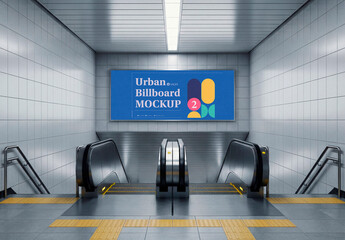 Metro Station Escalator Ad