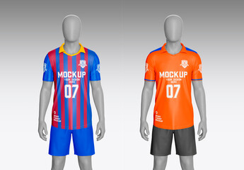 Polo Shirt Front View Mockup