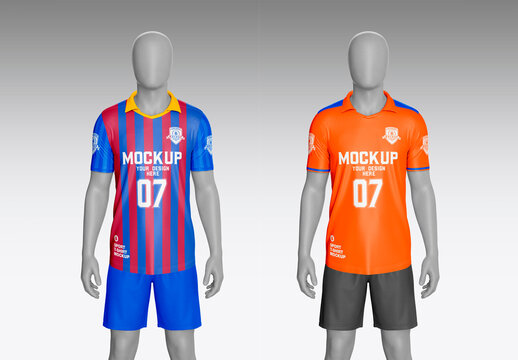 Polo Shirt Front View Mockup