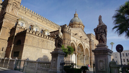 Fototapeta premium Cathedral of Palermo dedicated to the Assumption of the Virgin Mary - Palermo, Sicily, Italy