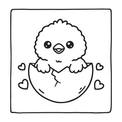 Fototapeta premium Valentine’s Day, Coloring Book, Adult Coloring Book, Kids Coloring Book, Bold And Easy, Simple Designs, Cute Illustrations, Love Theme, vector art, line art.