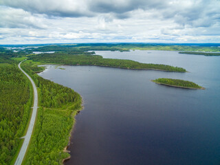 Huuhtisaari island on Pielinen lake near Nurmes, Finland