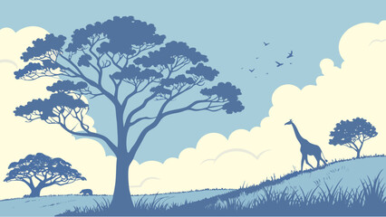 vector illustration of a tree