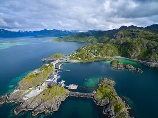 Aerial view of Senja island, Norway