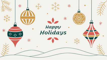 christmas greeting card with christmas tree © Anfus