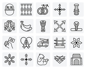 Elements Of African And Indigenous Life &ndash; Djembe, Rattles, Wildlife, And People For Cultural And Historical Content.