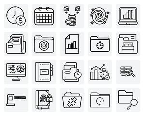 User Interface For Specialized Folder Types &ndash; Linking, Searching, And Categorizing Data For Custom Software Applications