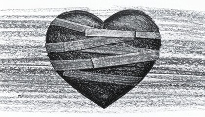 Abstract Mended Heart Art Collection: Vibrant Oil Paintings, 3D Renders, and Surreal Concepts for Emotional Healing