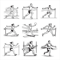 Athletic Runner Goal Achievement Inspiration Visual