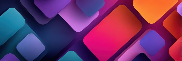 Vibrant geometric shapes create a dynamic and modern abstract background design.