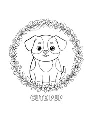Cute Animal Coloring Pages &ndash; Adorable Dogs & Puppies