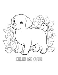 Cute Puppy Coloring Pages &ndash; Printable Dog Fun for Kids