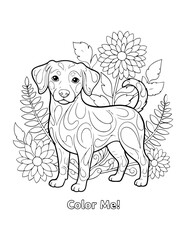 Cute Dogs Coloring Book Pages &ndash; Easy & Relaxing Puppy Art