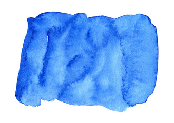 Blue watercolor background, artistic element for banner, template, print and logo	
