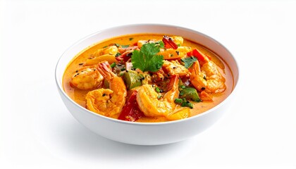 Luxus-Curry-Bowl mit Garnelen