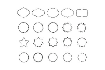 Obraz premium Vector Shape Collection Design Elements