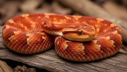 Obraz premium close up of a red rattlesnake