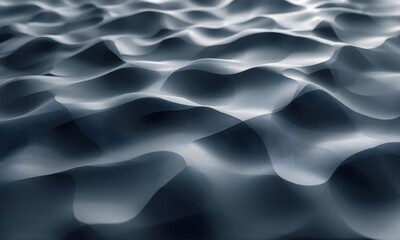 Obraz premium Abstract flowing dark blue waves a fluid background texture with smooth undulating patterns representing motion and depth