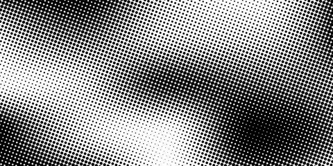 Black and White Dots  Halftone effect. Gradient. Vector sport