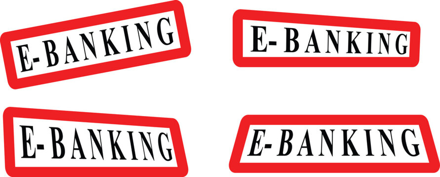 Four red trapezoid shapes are displayed against a completely black background, creating contrast.