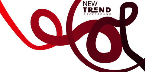 Modern abstract background design with red fluid shapes and text