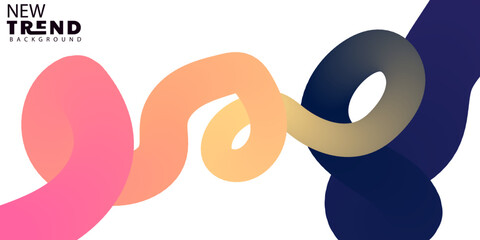 Modern abstract colorful fluid wave background design for presentation or poster