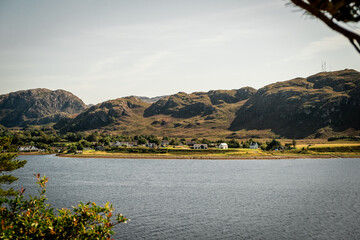 Vista panoramica costa scozzese