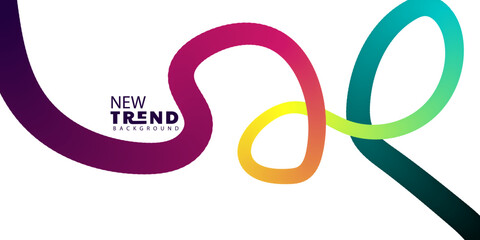 Modern colorful gradient line design for a dynamic abstract background
