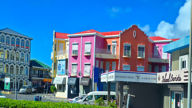 Philipsburg St. Maarten Caribbean Duty Free Shopping Area for tourists 01.02.2026