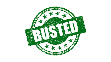 Busted stamp with grunge texture