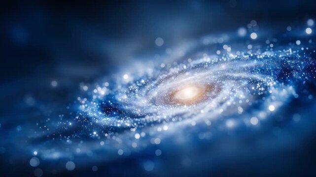 Celestial Spiral: A breathtaking view of a vibrant spiral galaxy, with radiant stars and cosmic dust swirling together in a mesmerizing dance. Explore the vastness and beauty of the cosmos.