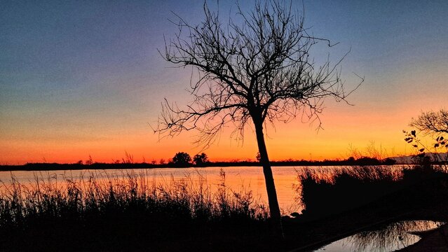 Deltebre - capvespre al riu Ebre - Baix Ebre