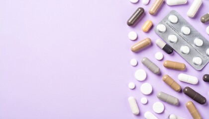 Pills and tablets assorted pharmaceutical medicines health concept