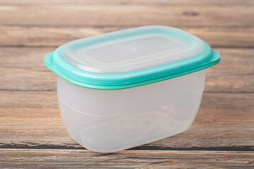 Plastic lunch boxes for food. Carrying and storing food.