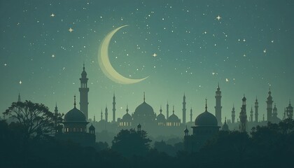 Ramadan kareem style editable template background minimalist and islamic style eid mubarak iftar party