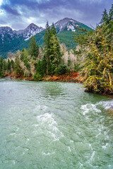 Snoquamie River In Winter