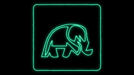 Vector illustration set of a knight helmet and woman profile neon sign icon on a black background for business customer support service design