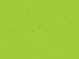 Colorful dots pattern on green background yellow blue