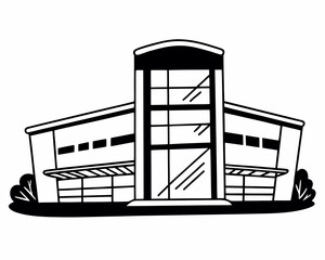 shopping mall vector